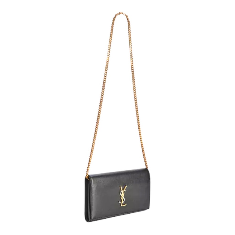 ❌SOLD❌ 🆕 Saint Laurent YSL Napa Leather Wallet on Chain - Picture 5 of 8